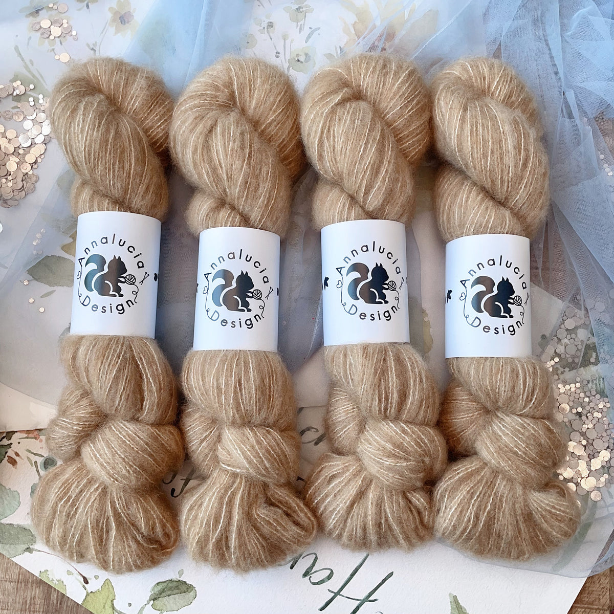 Brushed Cashmere Silk Caramel