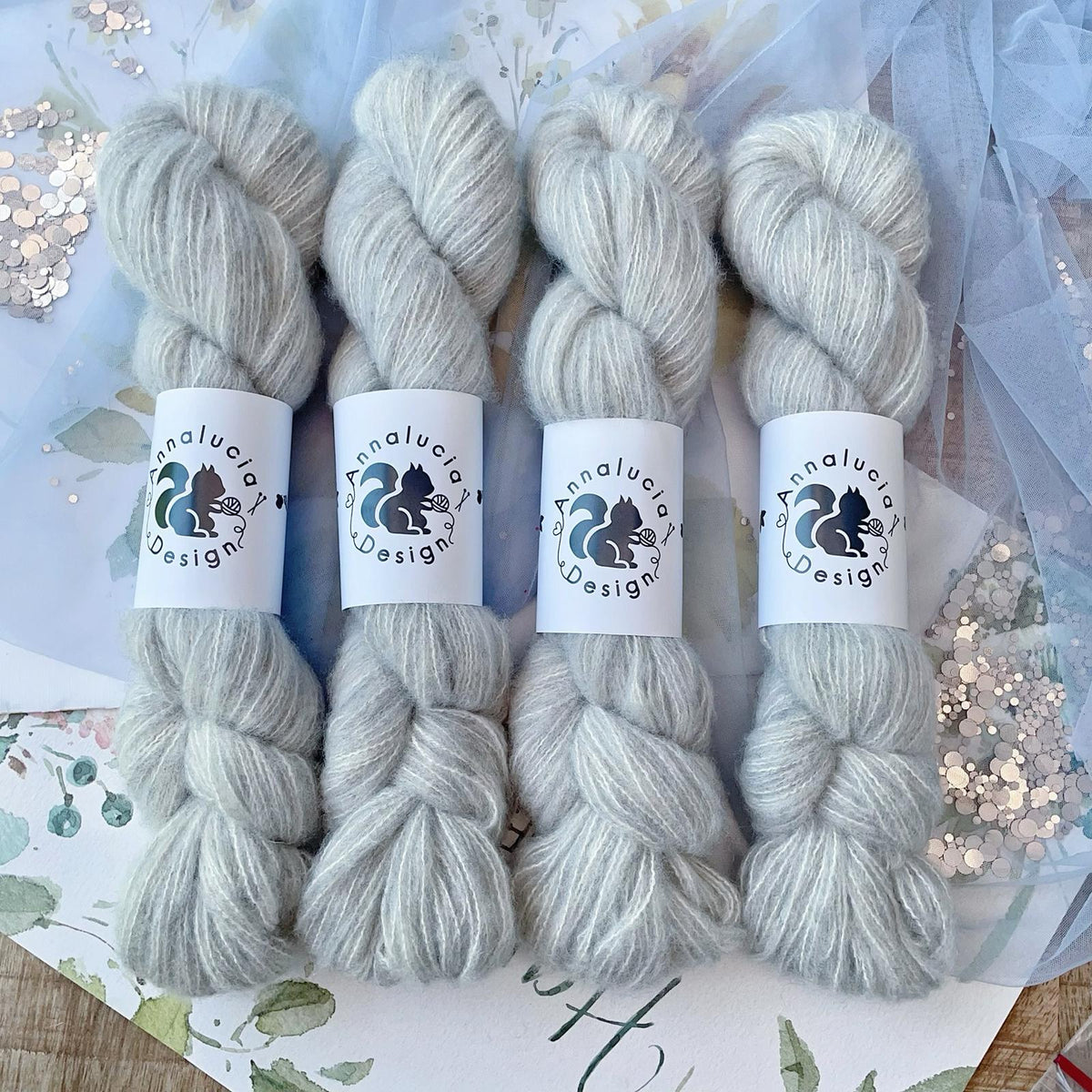 Brushed Cashmere Silk Misty Grey