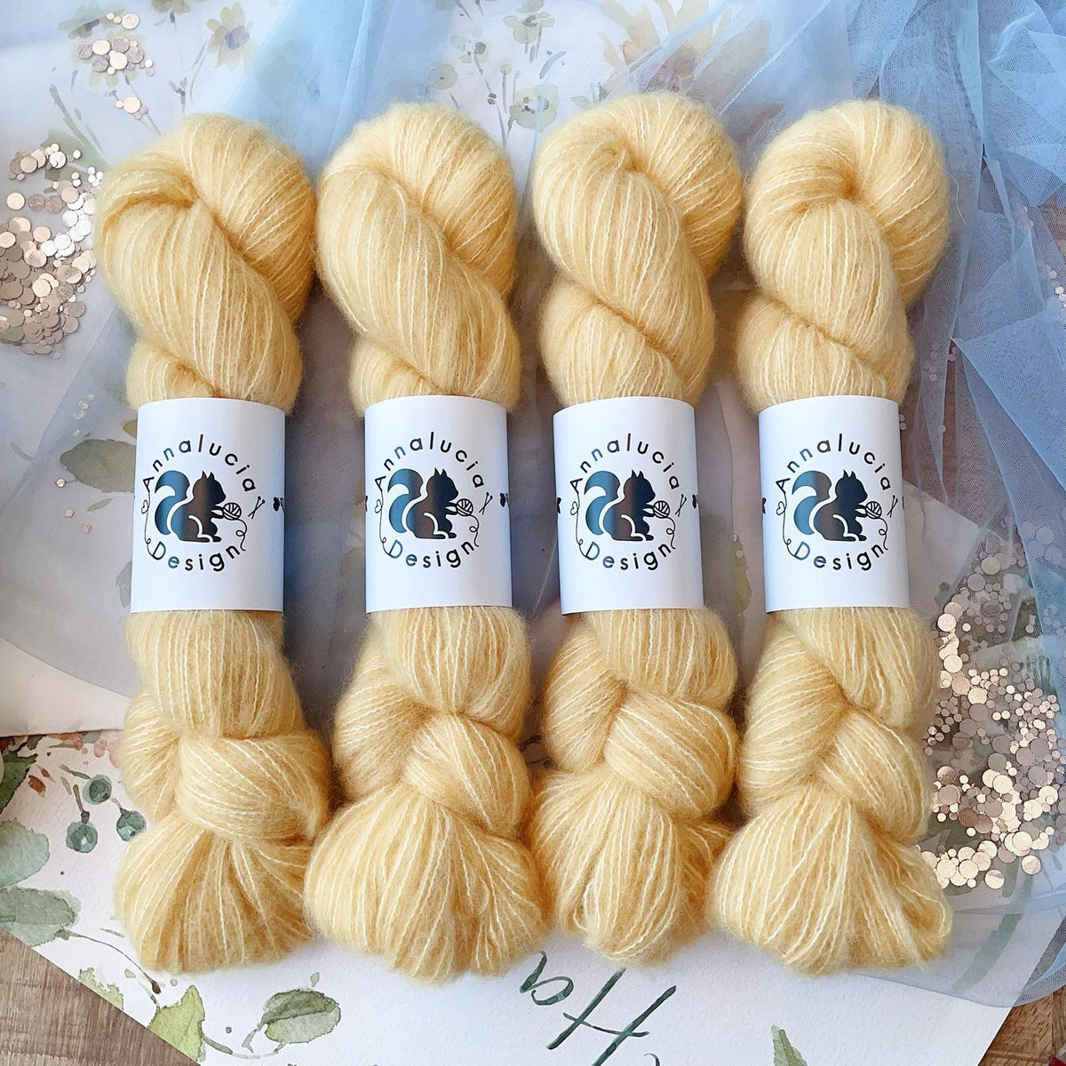 Brushed Cashmere Silk Creamy Yellow