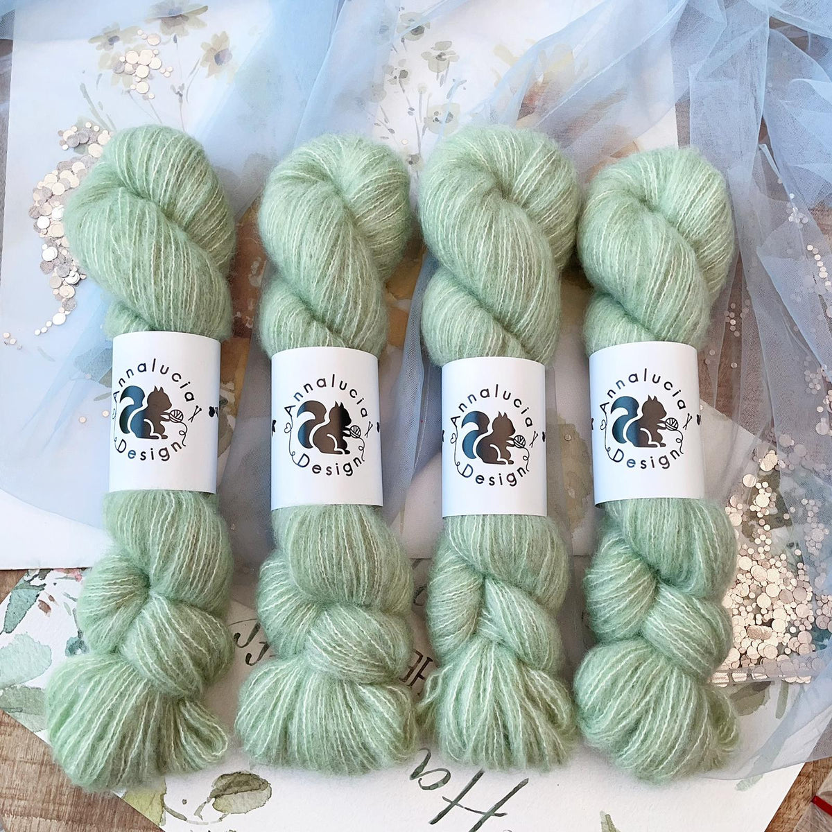 Brushed Cashmere Silk Sage Green