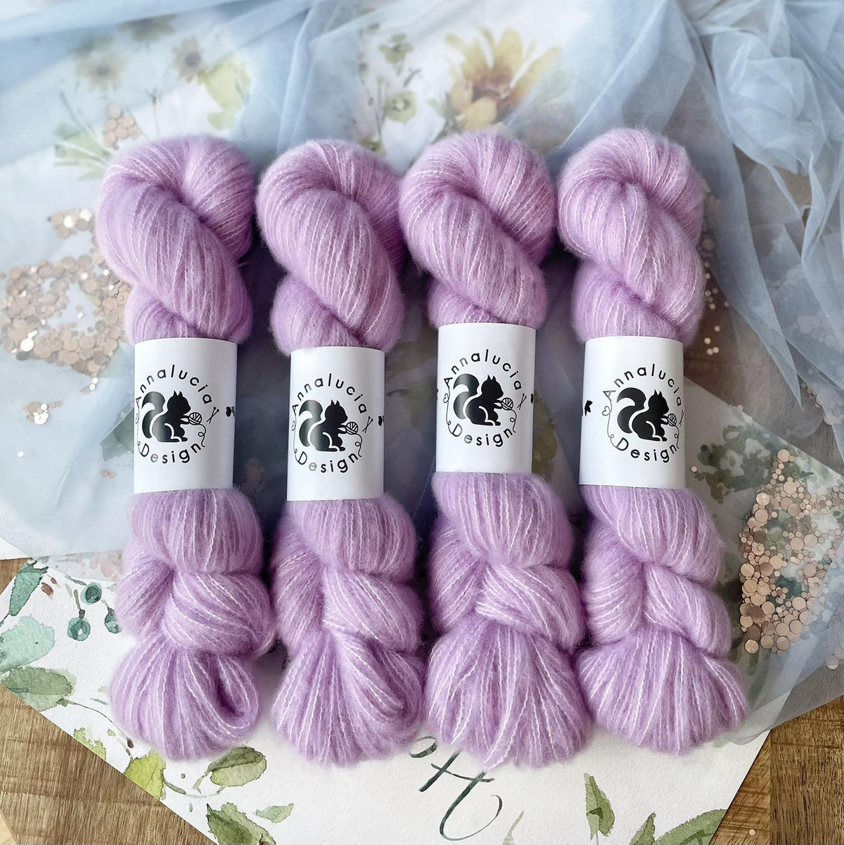 Brushed Cashmere Silk Lilac Love
