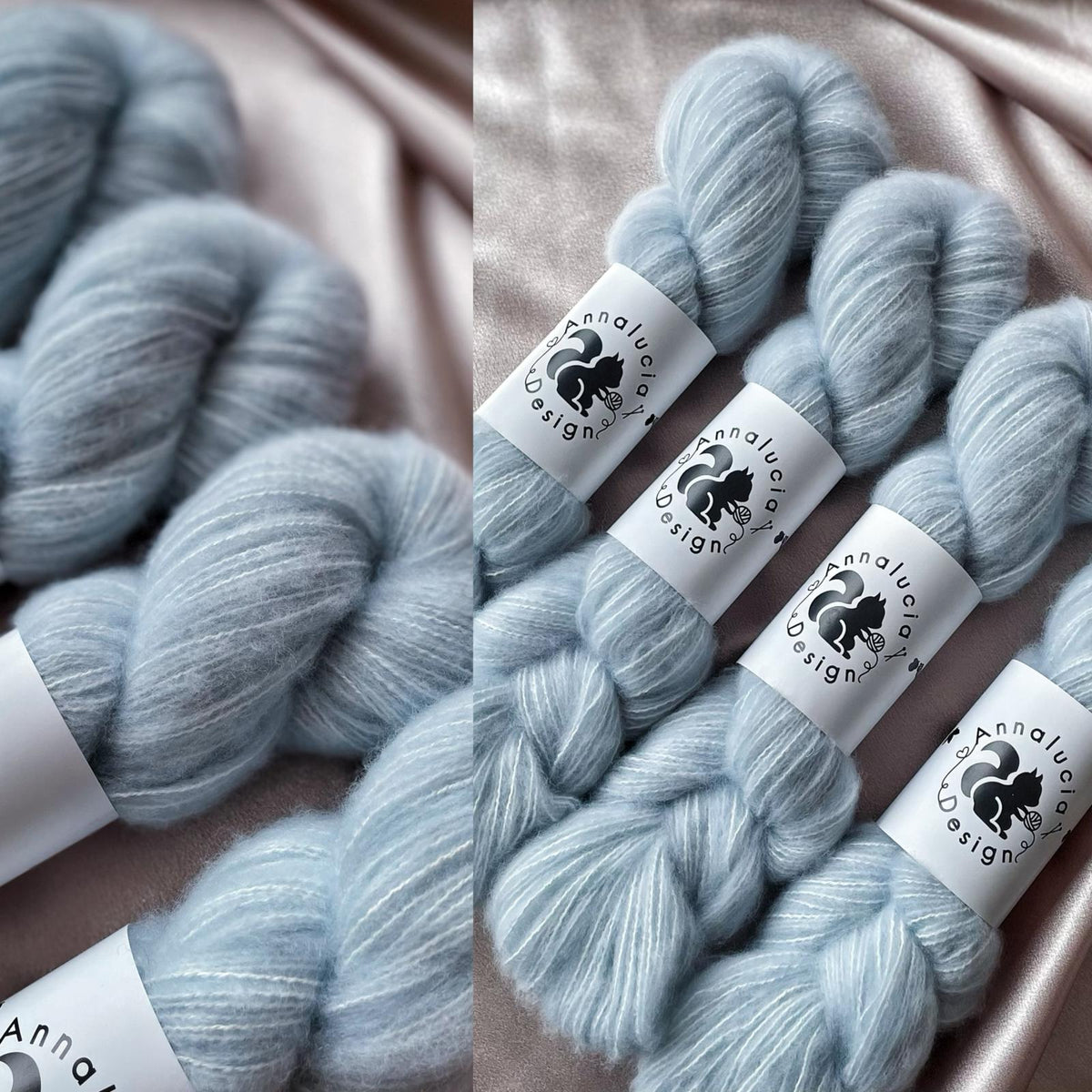 Brushed Cashmere Silk Powder Blue