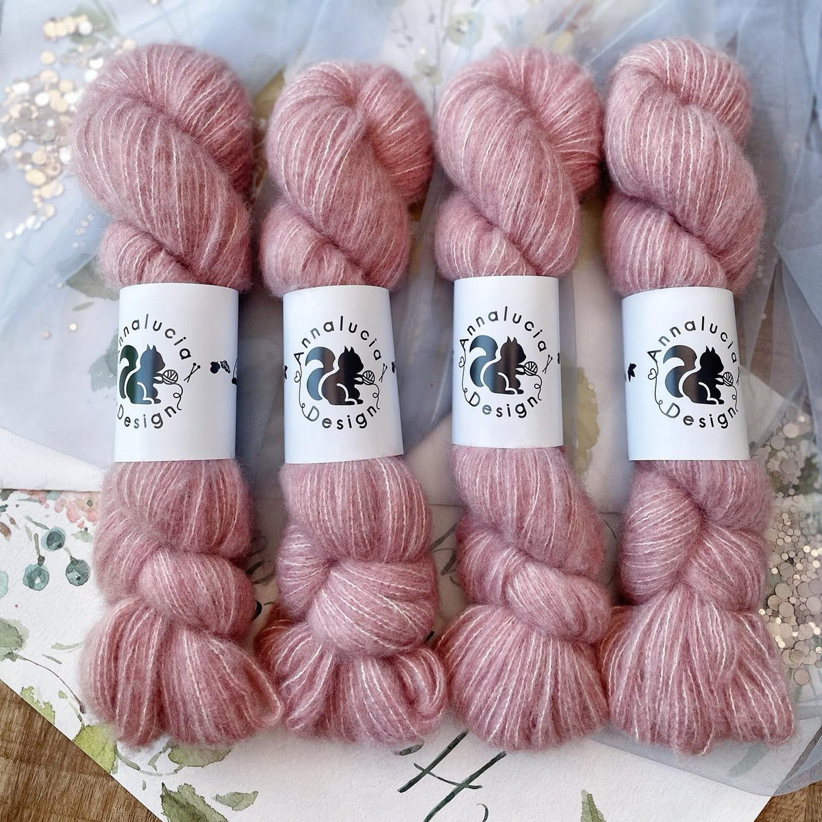 Brushed Cashmere Silk Vintage Rose