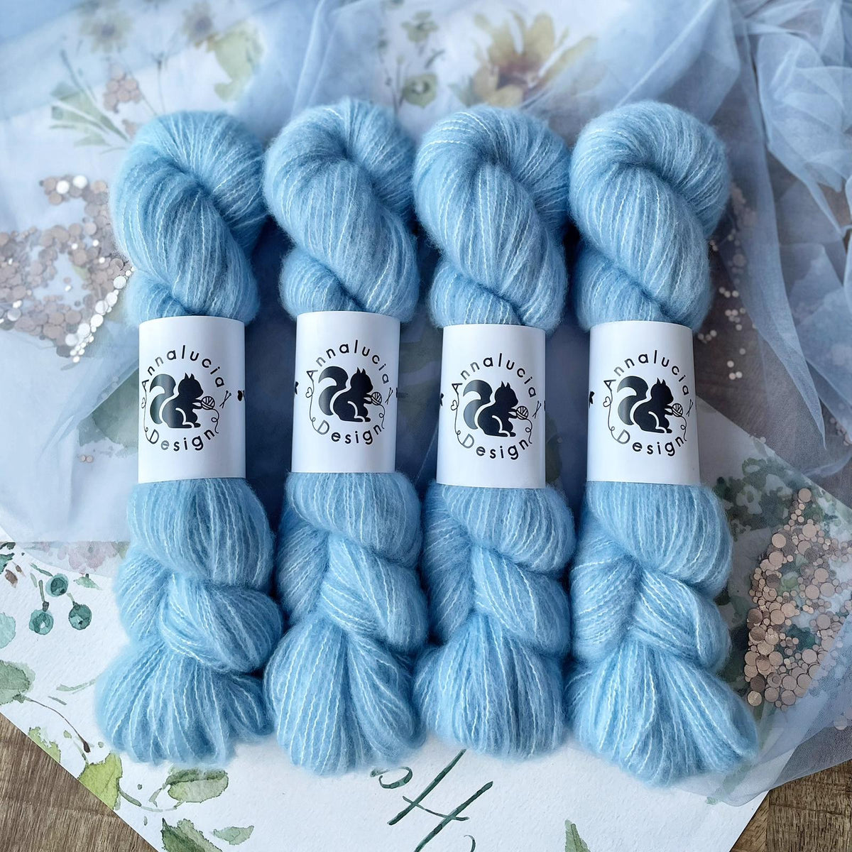 Brushed Cashmere Silk Sky Blue