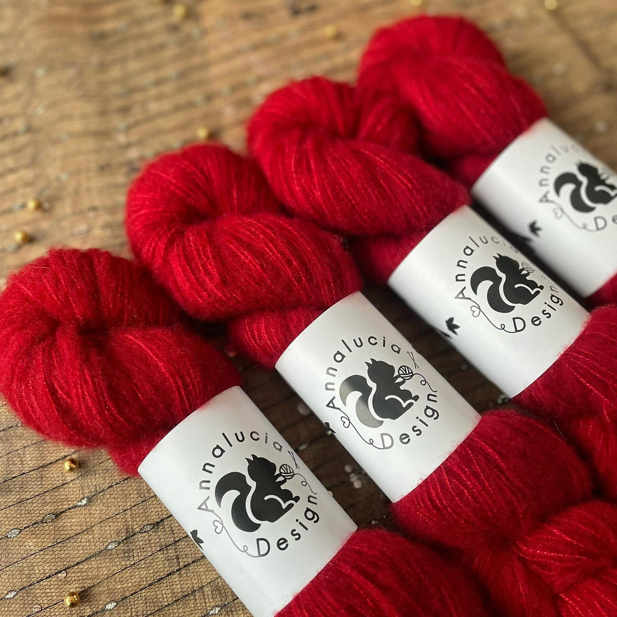 Brushed Cashmere Silk Ruby Red
